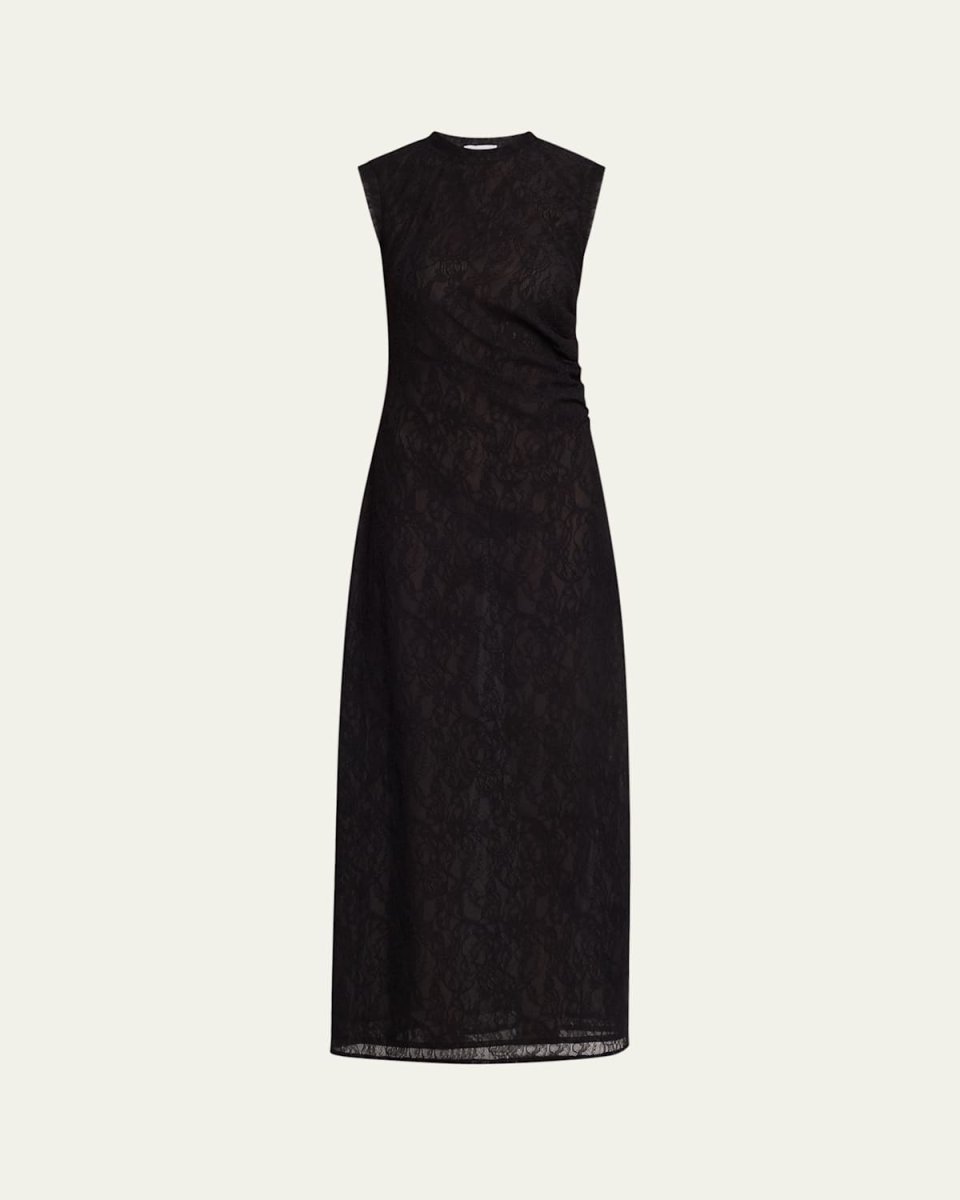 Stretch Lace Sleeveless Maxi Dress